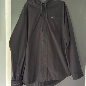 RVCA Ribbed Button Up Shirt